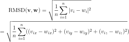 RMSD formula
